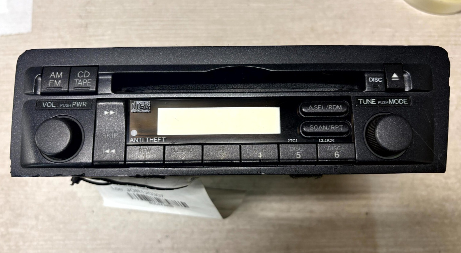 Genuine OEM Honda AM/FM CD Player Radio Black Silver Fits to 2003 Honda Civic