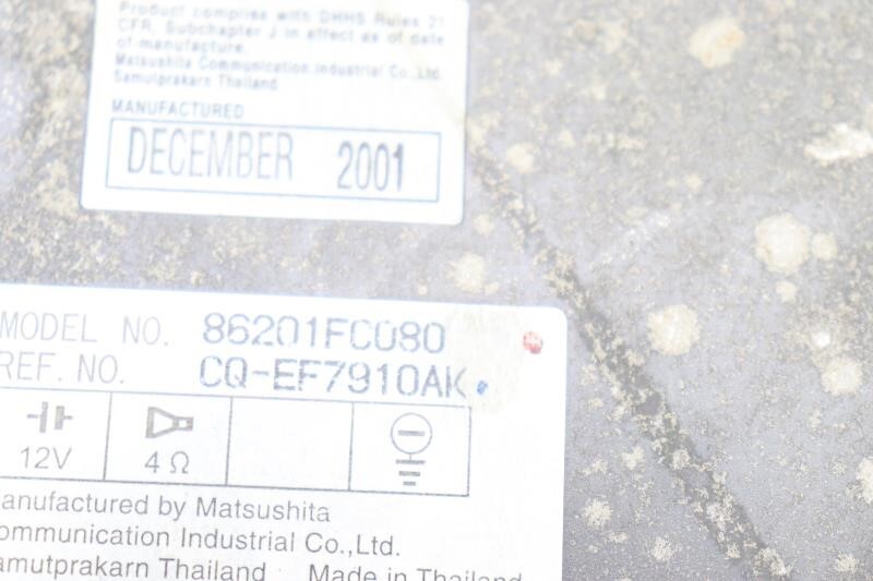 Audio Radio Receiver AM-FM-6CD-cassette Fits 02-03 IMPREZA 66874