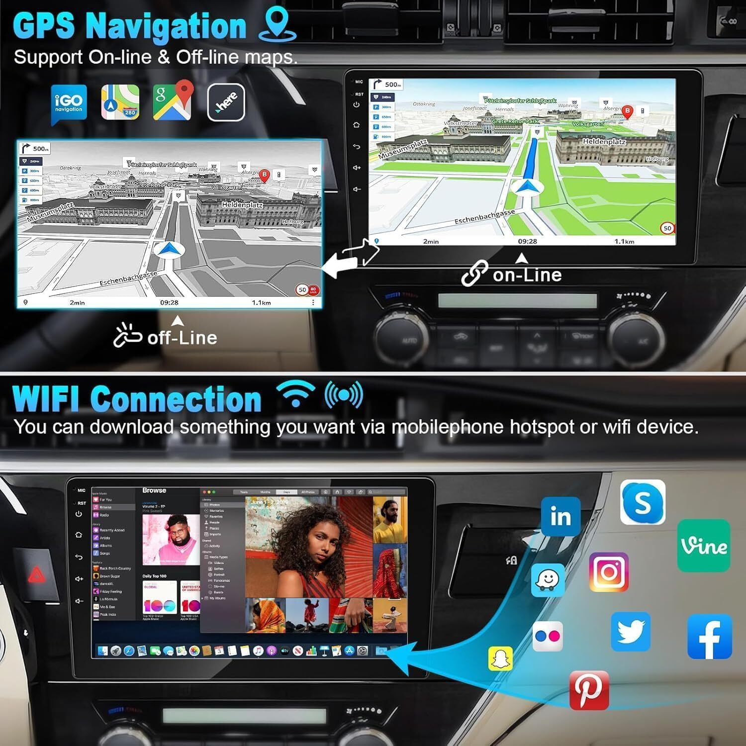 64GB Android 13 Car Radio Stereo FM GPS NAVI +Camera For Dodge Dart 2013-2016