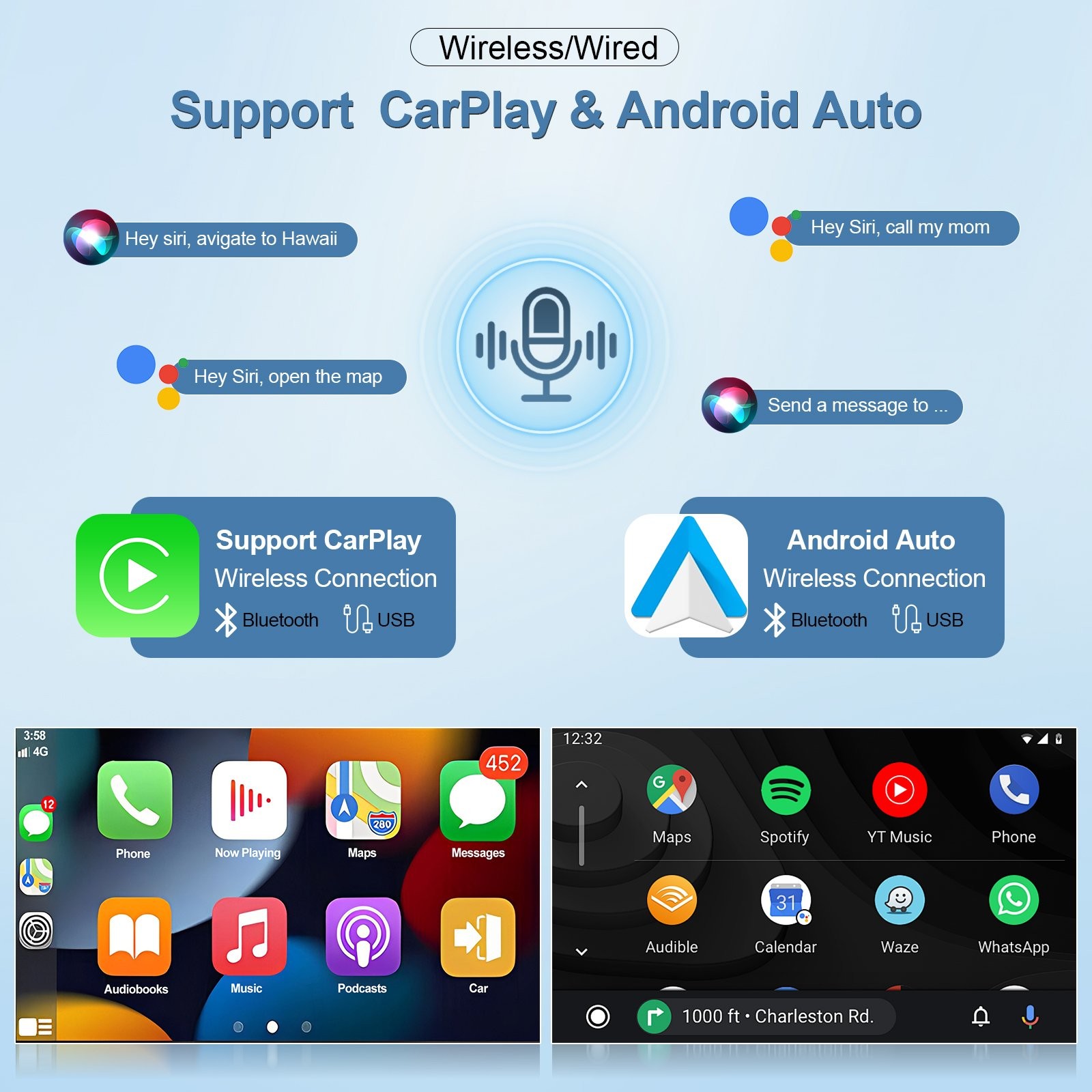 Car Stereo Radio For Ford F150 2009-2014 F-150 Apple Carplay Android 15 GPS Navi