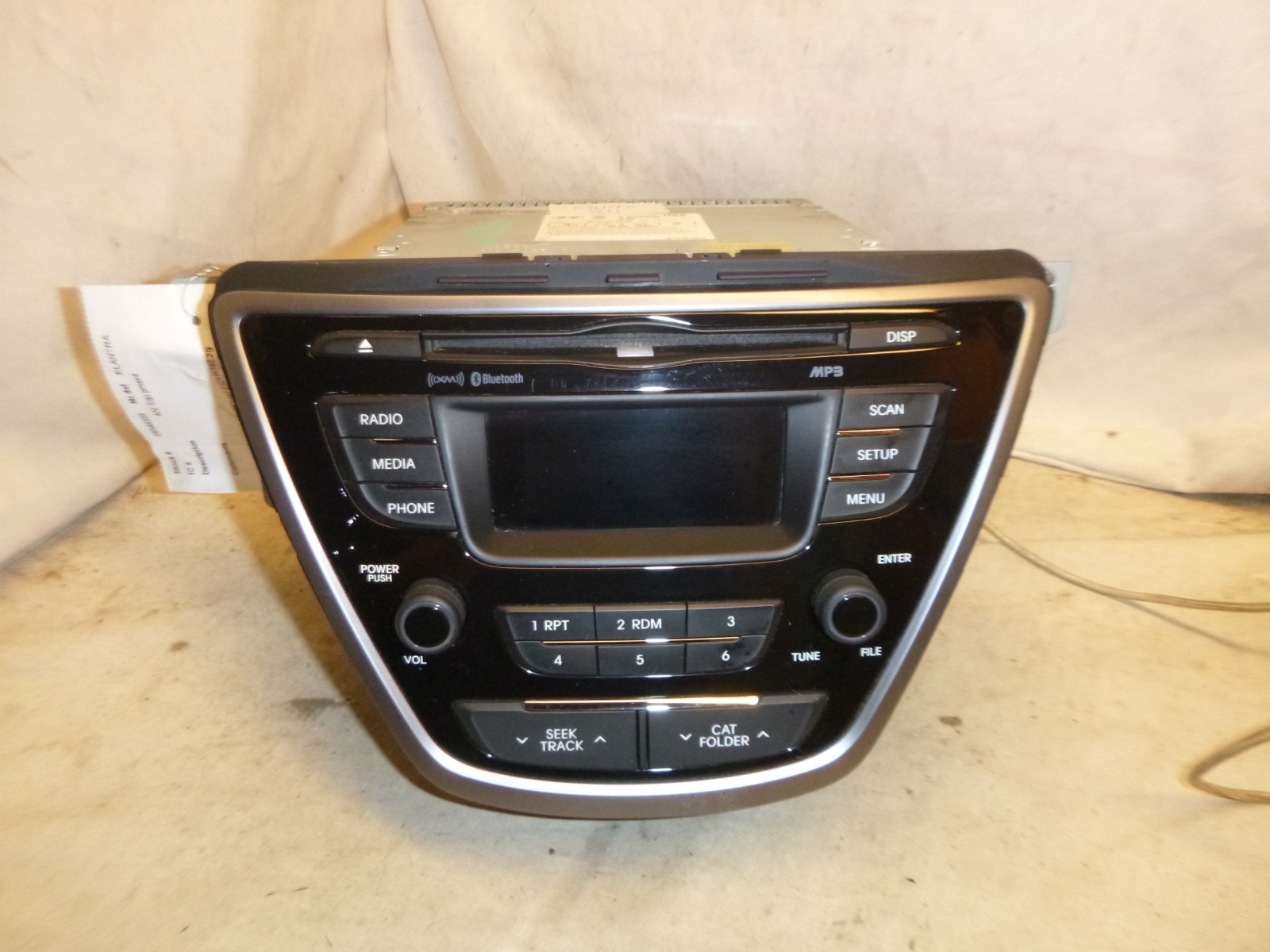 11 12 13 Hyundai Elantra OEM Radio Cd MP3 XM Bluetooth 96170-3X165RA5 RAT43-211
