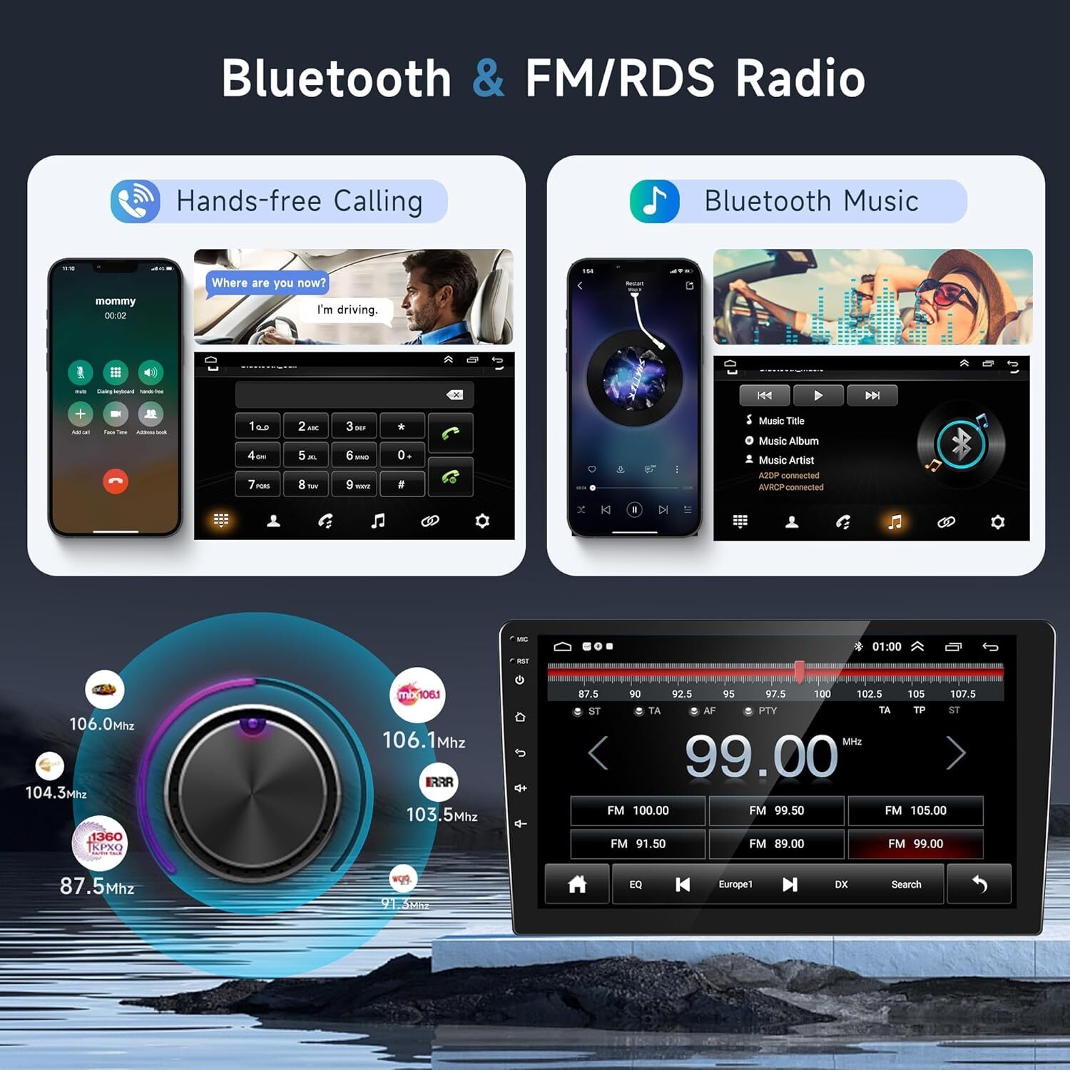 For Hyundai Tucson 2019 2020 2021 Android 14 Apple Carplay Car Radio Stereo GPS
