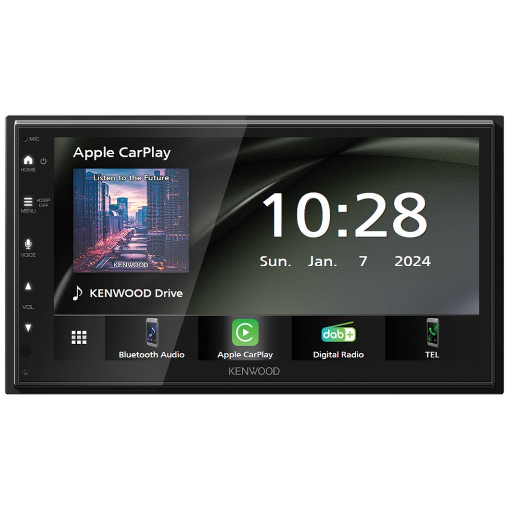 Kenwood DMX6523DABS 2-DIN Car Stereo with Apple CarPlay, Android Auto, DAB+, BT