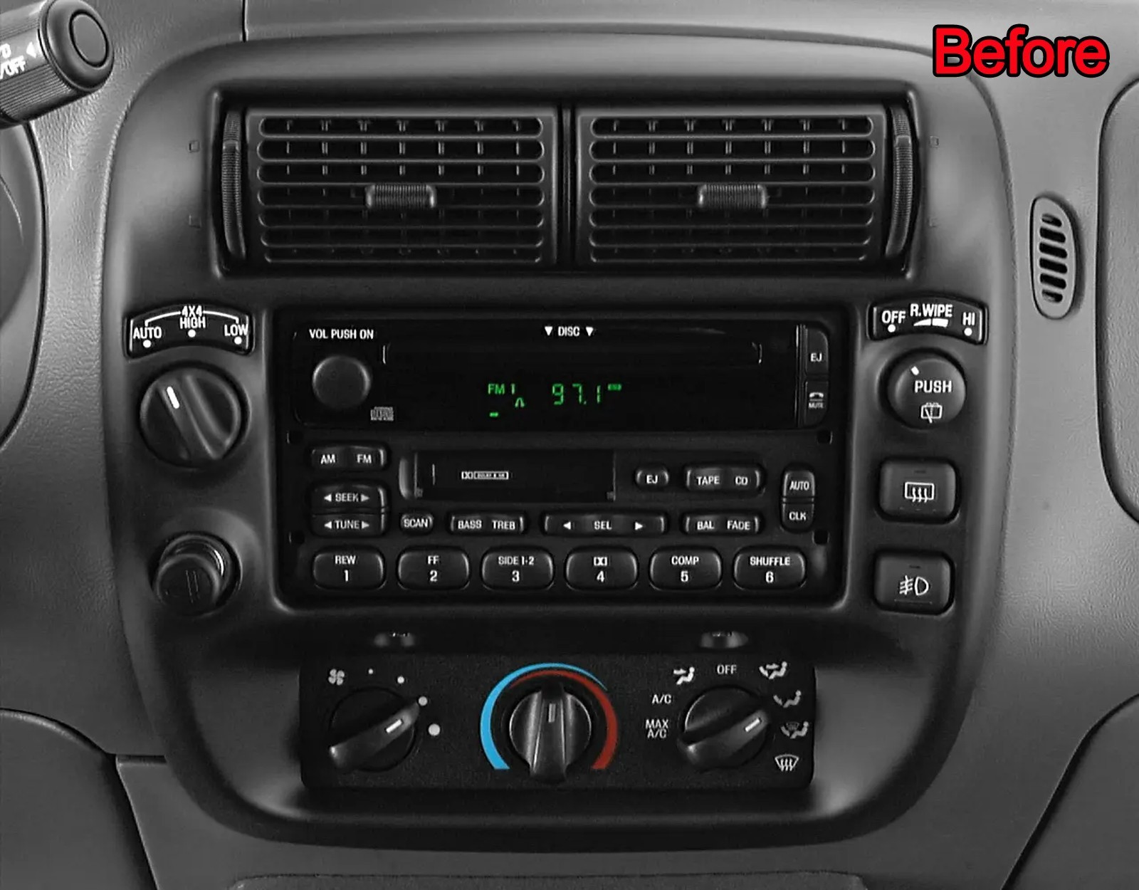 9.7″ For Mercury Mountaineer 1997-2001 Android 15 Carplay Car Stereo Radio GPS