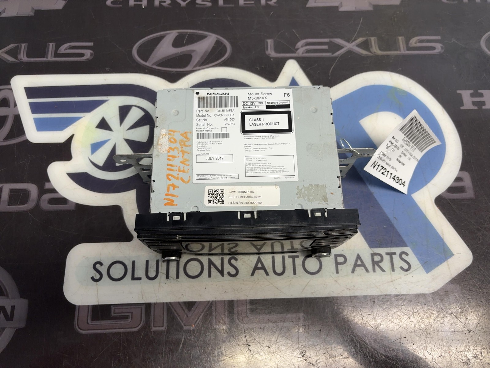2017-19 Nissan Sentra Audio & Visual Equip.(radio) 28185-4af6a Receiver