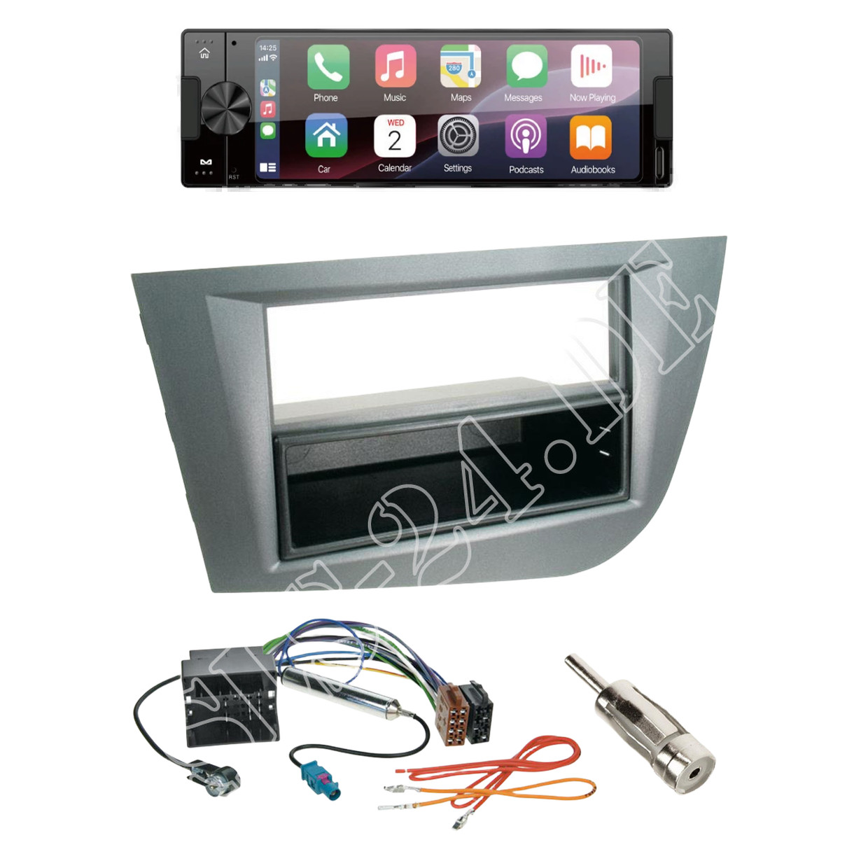 Ampire CPR60 radio DAB + with installation kit for Seat Leon 1P