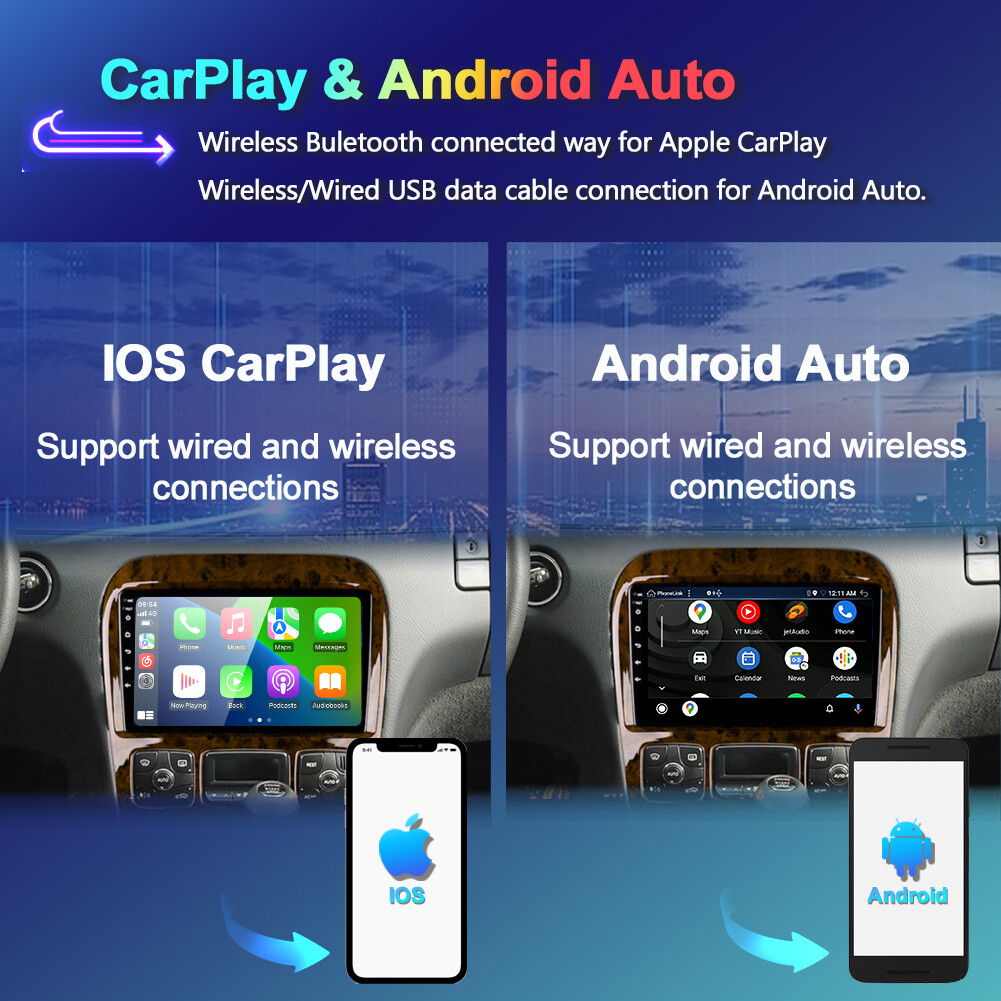 For Mercedes-Benz S Class W220 CAR PLAY ANDROID 14 AUTO CAR STEREO HEAD UNIT AHD
