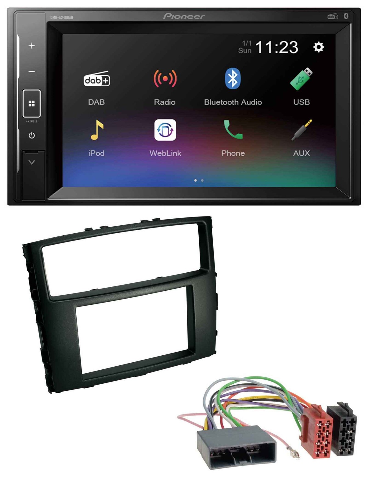 Pioneer DAB MP3 2DIN Bluetooth USB Car Stereo for Mitsubishi Pajero 2006-2014 17