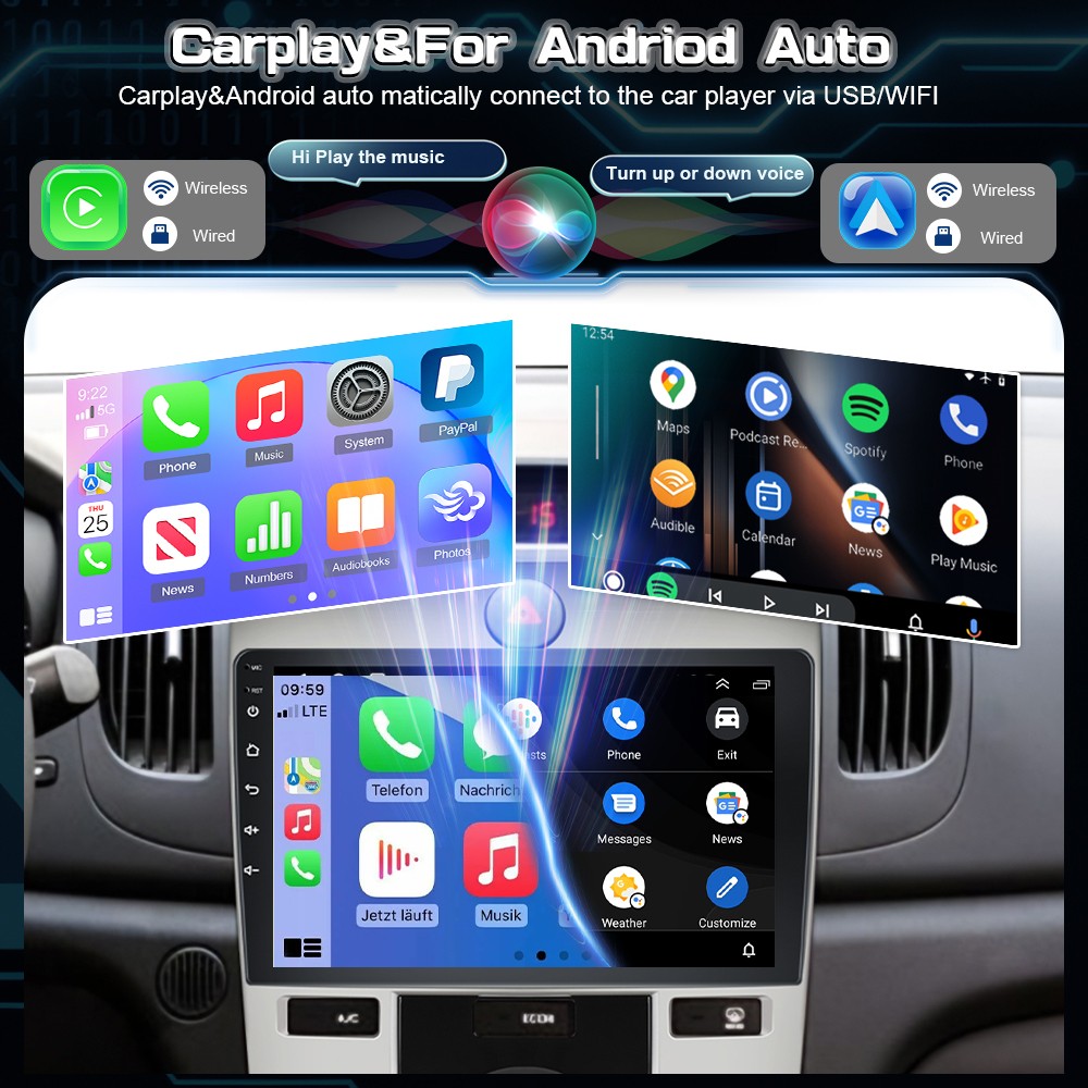 64GB For KIA Forte 2010-2013 Car Stereo Radio Android 15 GPS Navi WIFI BT FM RDS