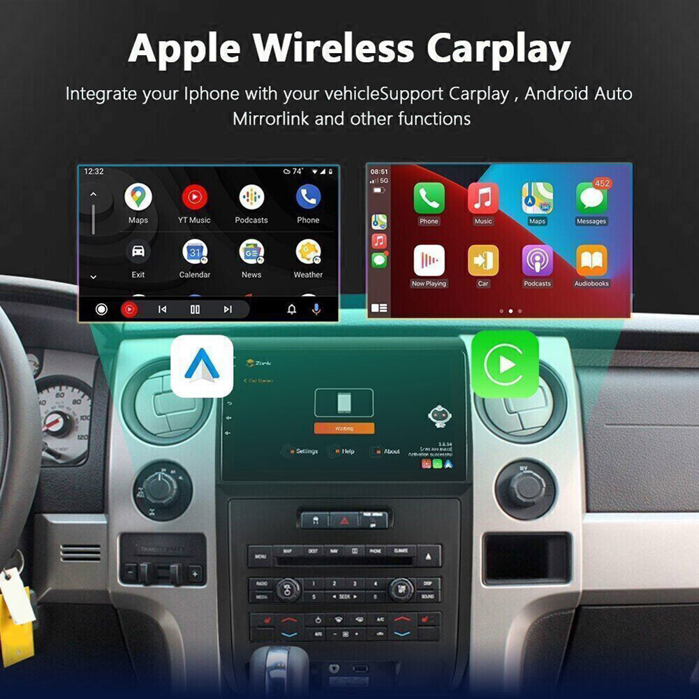 For Ford F-150 2009-2014 Wireless CarPlay Android 13.0 Car Stereo Radio GPS Wifi