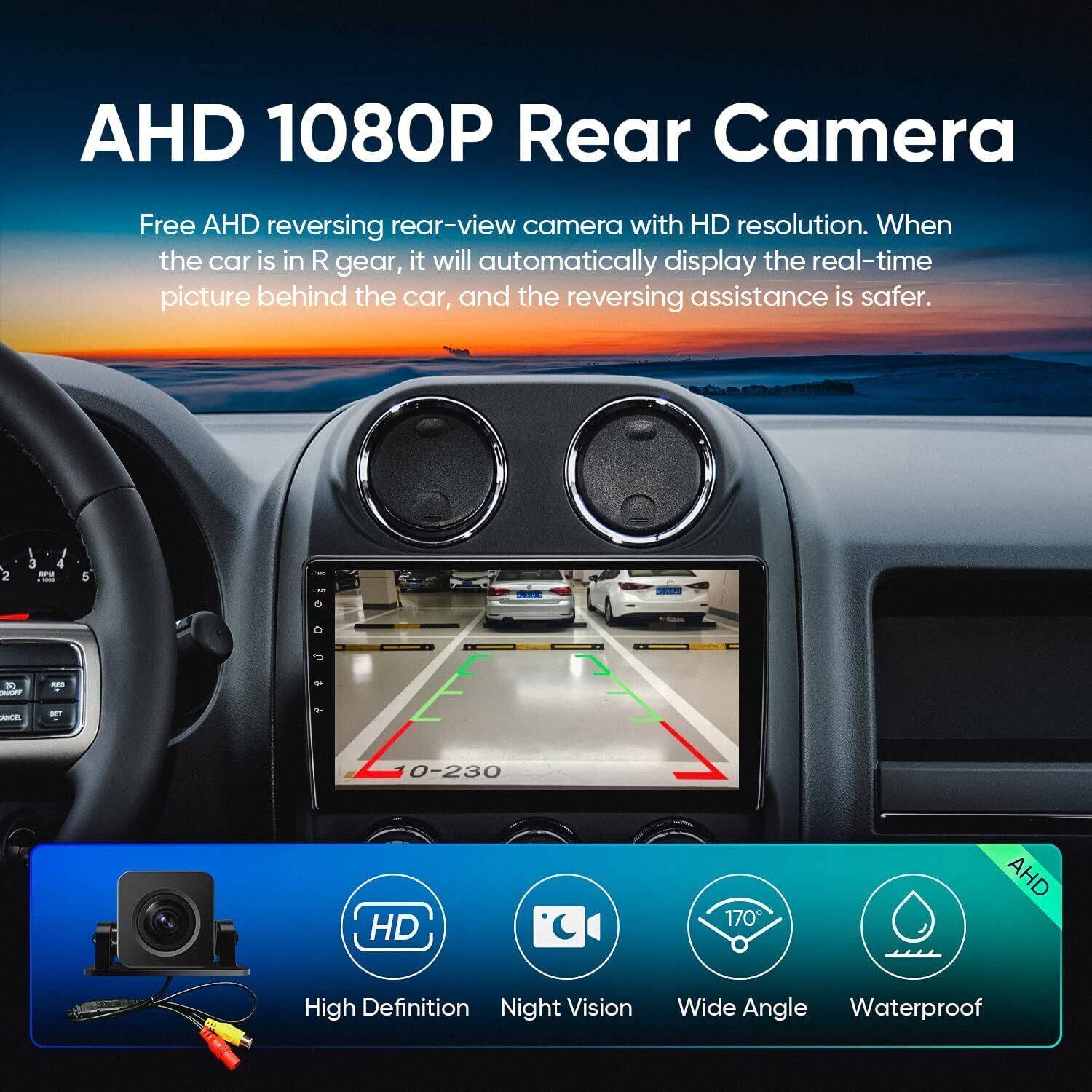 For Jeep Compass Patriot 2010-2016 Car Stereo Radio GPS Radio Carplay Android 12