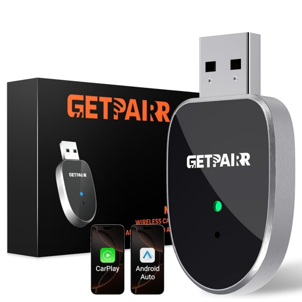 GetPairr Mini 2-in-1 Wireless Adapter for CarPlay & Android Auto Plug & Play