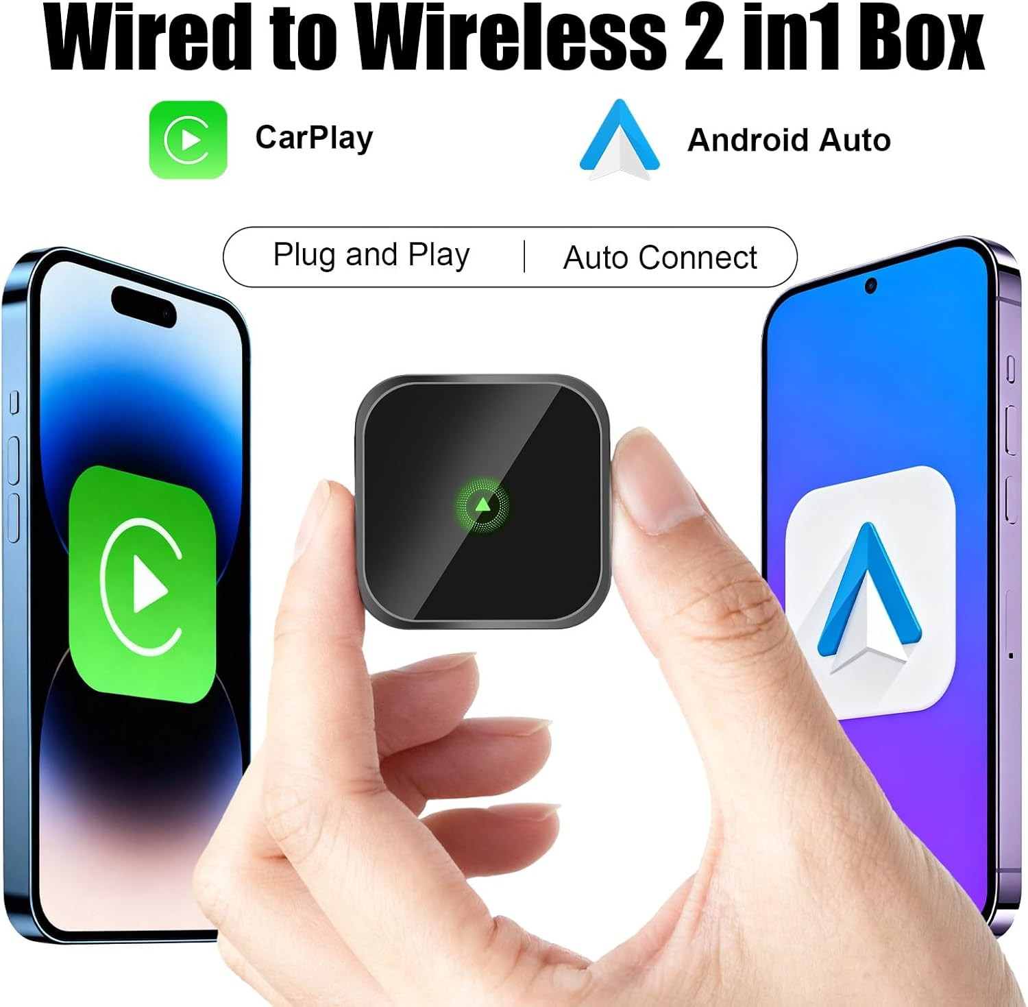 Wireless USB CarPlay Adapter Wireless Carplay Dongle For iPhone Apple Plug &Play