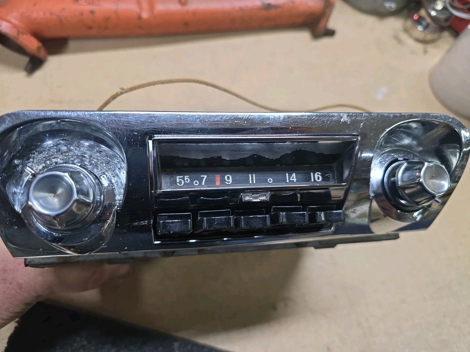 1959-1960 Chevy Impala Bel-Air Biscayne AM STEREO RADIO UN-TESTED/ORIGINAL/USED