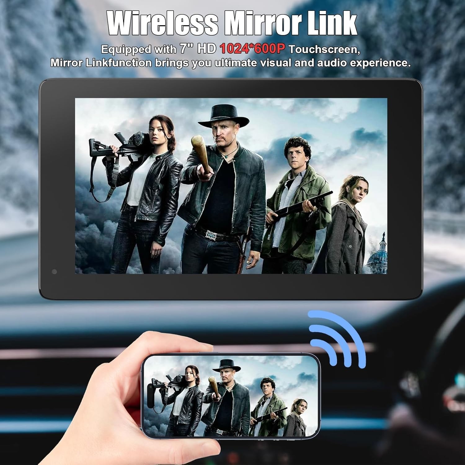 BDFFLY CP1-B CarPlay Android Auto Display Smart Screen Bluetooth WiFi