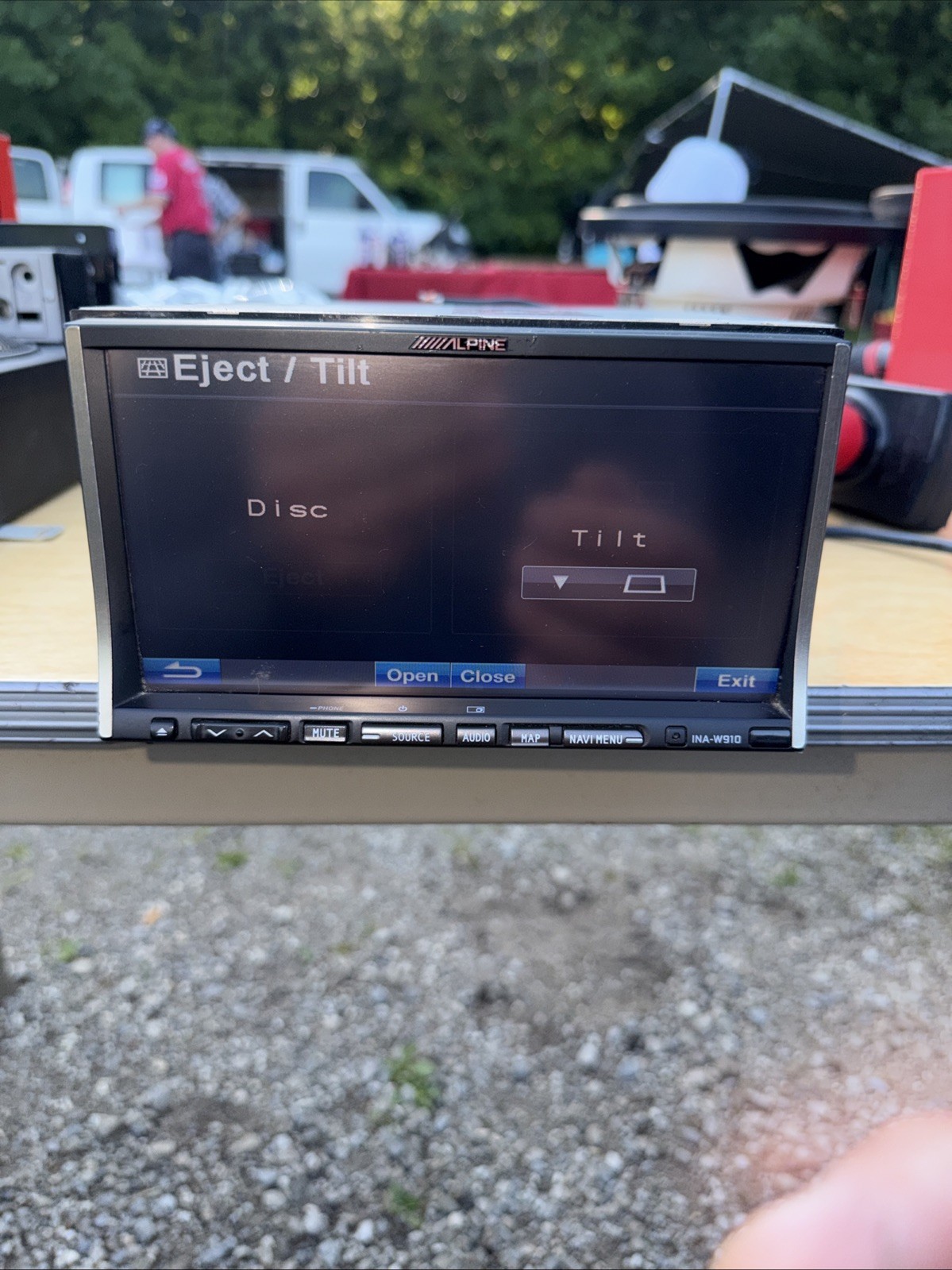 Alpine INA-W910 Double Din Radio 7″ Touchscreen DVD USB AUX W/ Navigation GPS