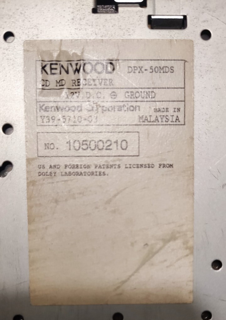 Kenwood DPX-50MD 2DIN CD MD AUX MP3 WMA AAC JDM Car Stereo Tested