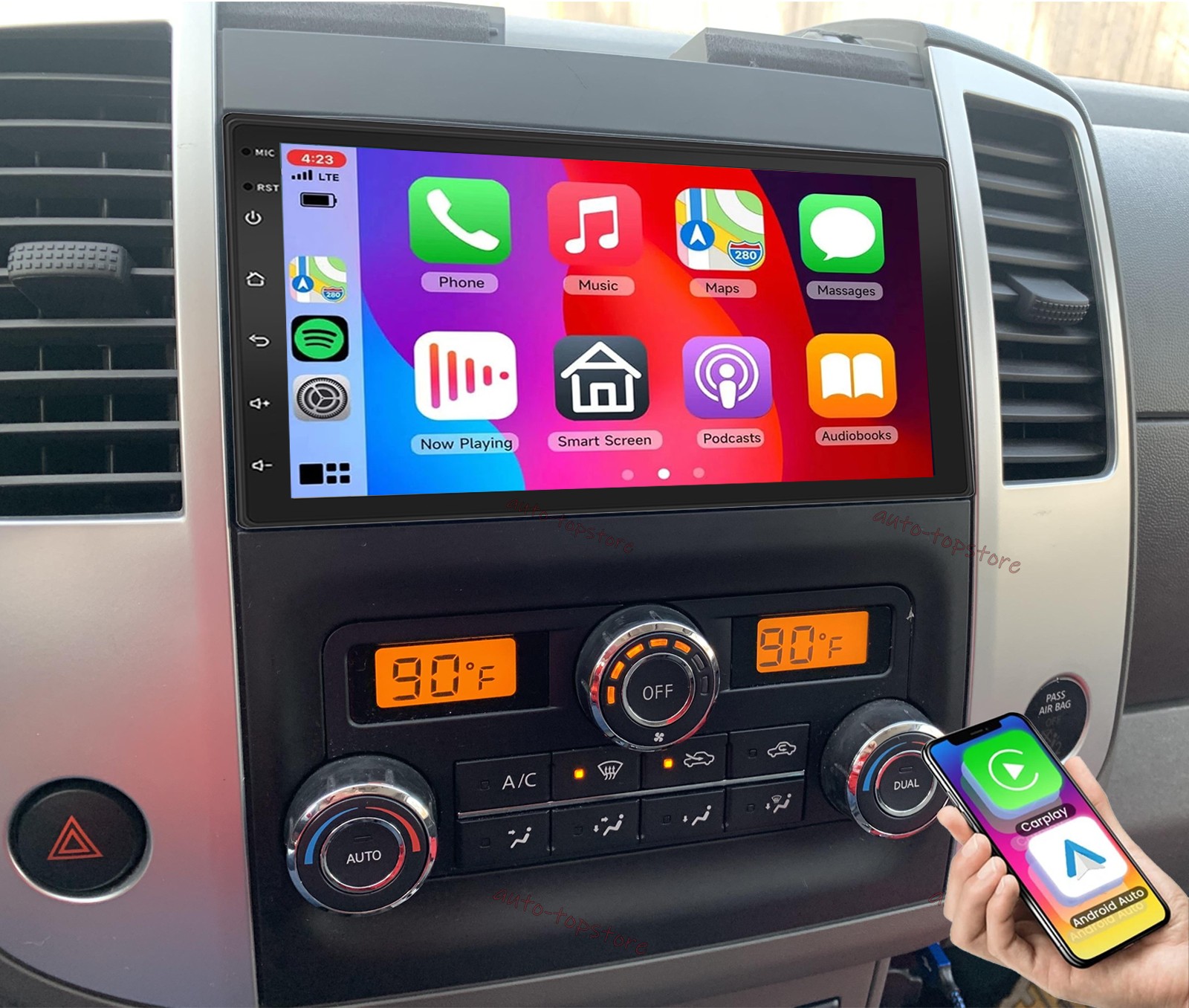 7” CarPlay For Nissan Frontier 2010-2021 Car Stereo Radio Android 15 GPS Navi