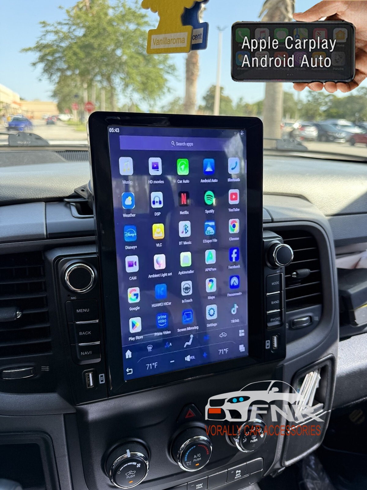 For 2013-2018 Dodge Ram 1500 2500 3500 Android 14 CarPlay Car Stereo Radio GPS