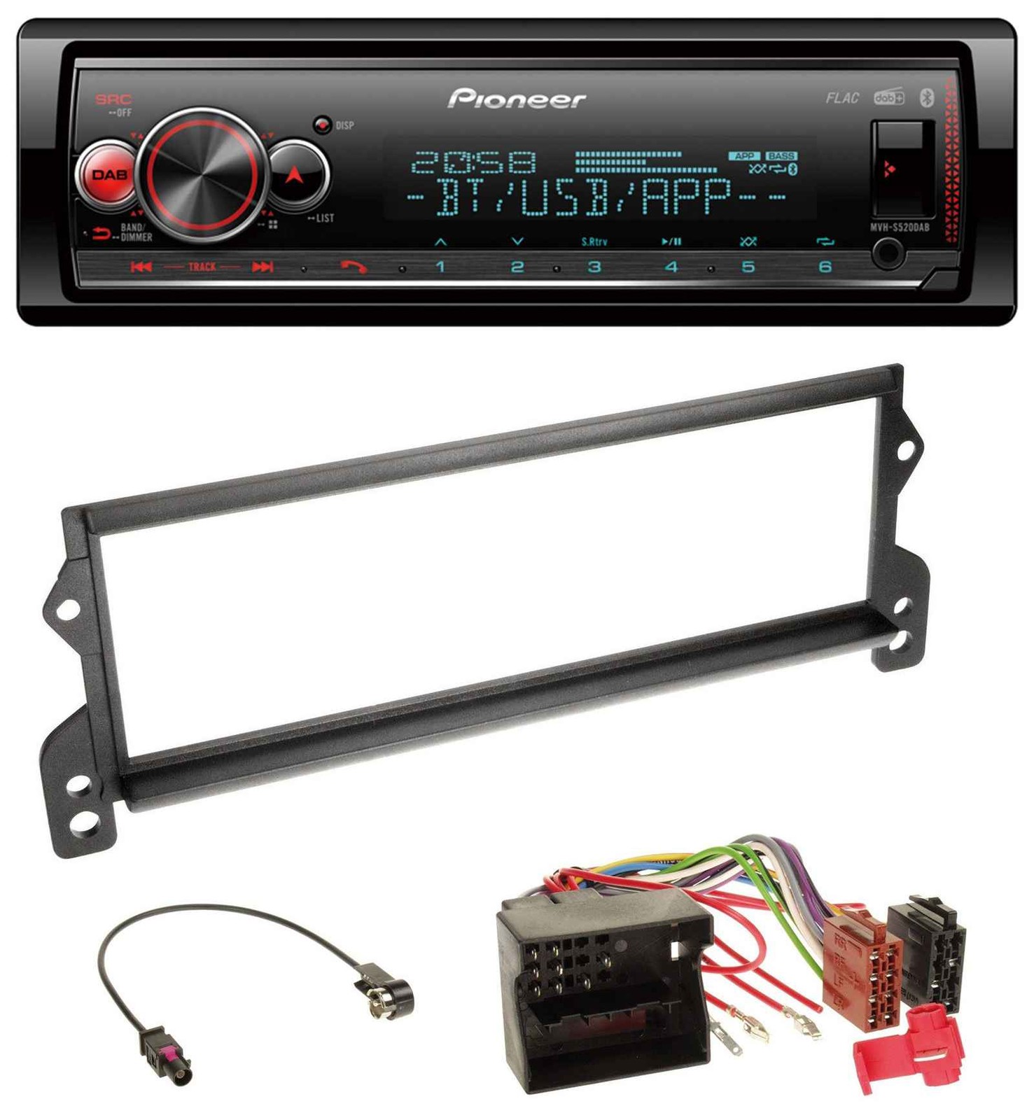 Pioneer Bluetooth USB MP3 DAB Car Stereo for Mini (2003 onwards, MOST)