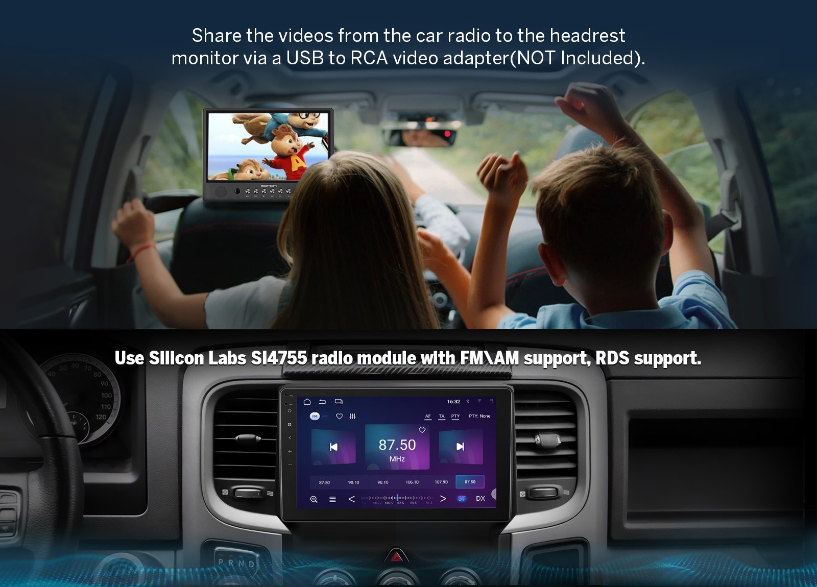 Android 14 Auto 9″ IPS Touch Car Radio Stereo CarPlay GPS DSP WiFi For RAM 3500