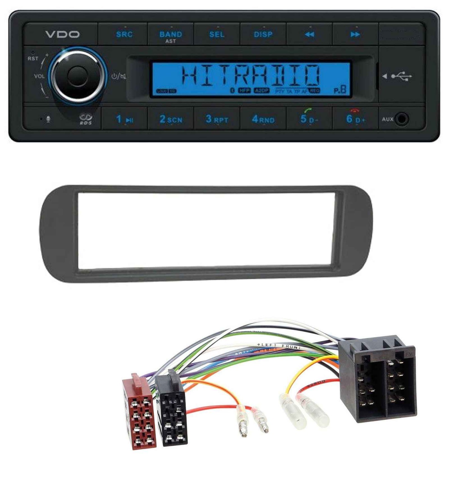 VDO AUX Bluetooth USB MP3 Car Stereo for Lancia Y (1996-2004) – Black