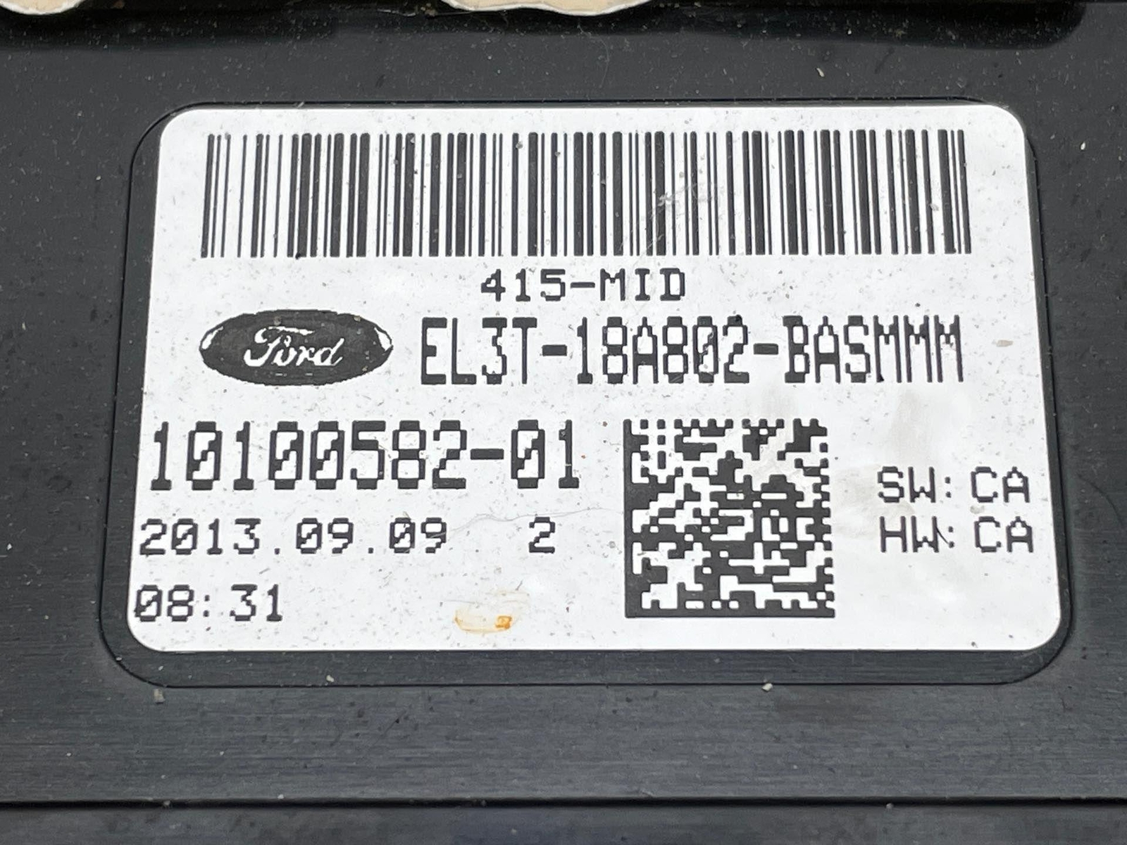 2013 Ford F150 Raptor Control Panel 4.2″ Screen Opening OEM el3t18a802basmmm