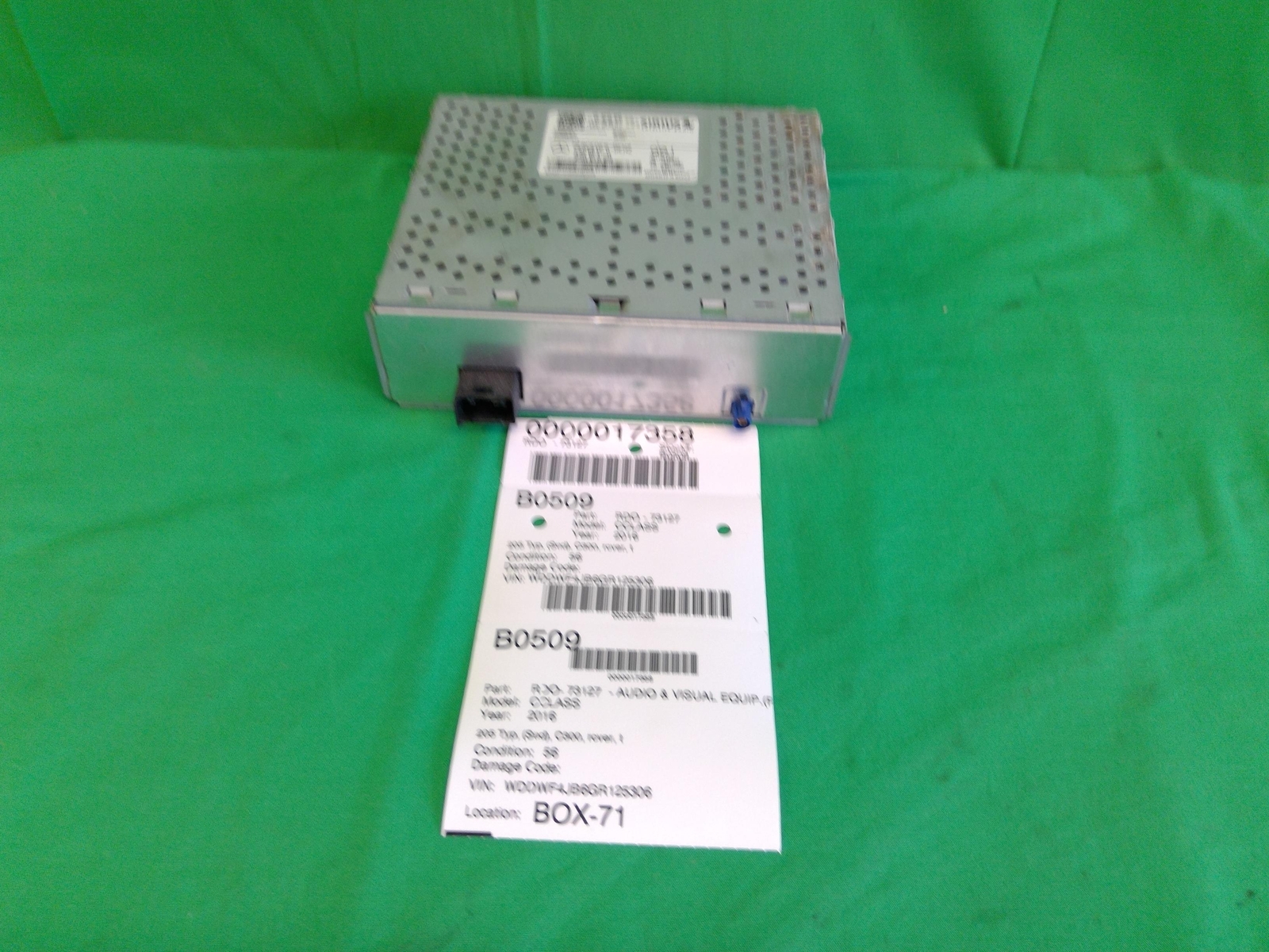 15-16 MERCEDES C-CLASS Audio & Visual Equip.(radio) Sed C300 rcver A2229005111