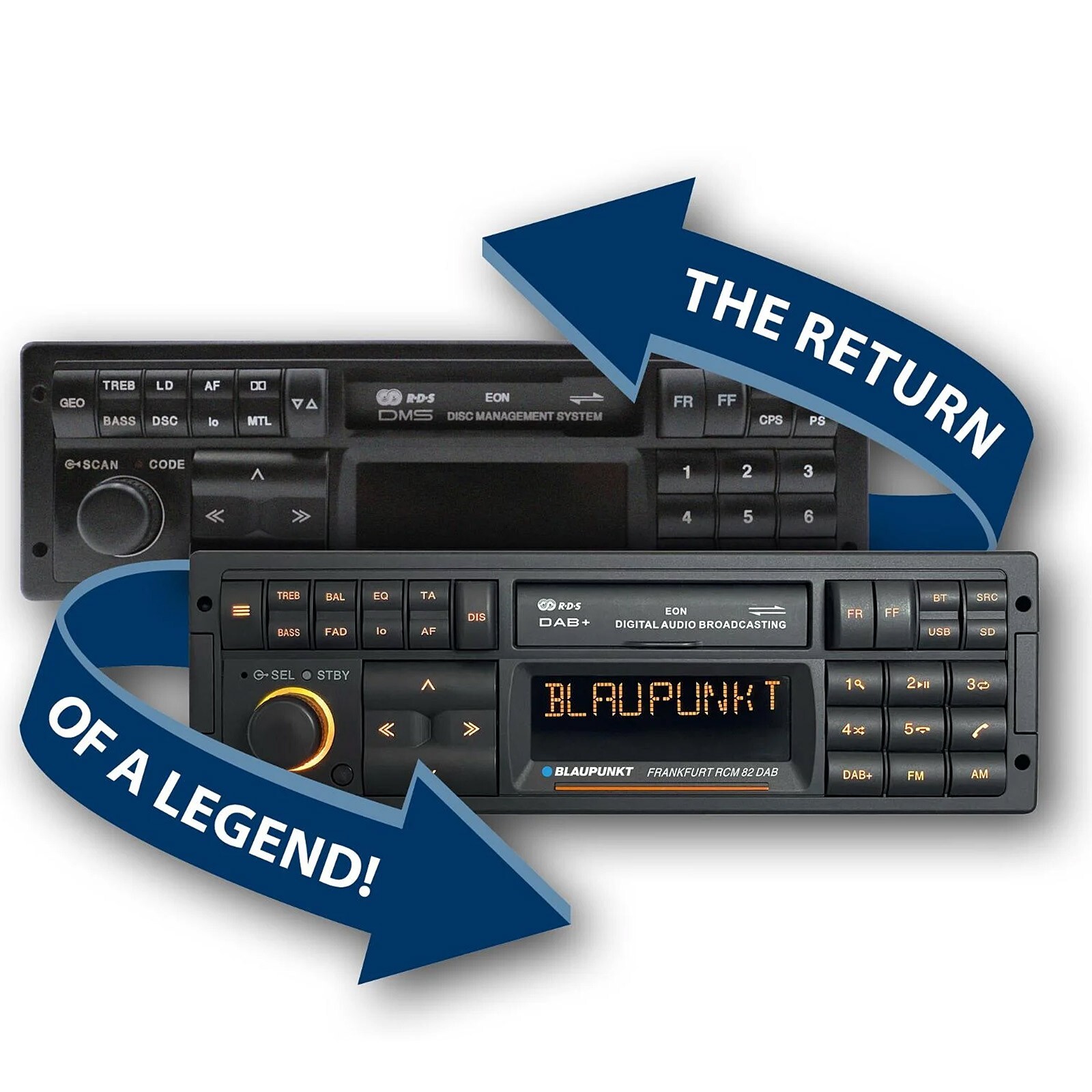 Blaupunkt Frankfurt RCM 82 Retro car stereo radio Bluetooth USB AUX input MP3 NP