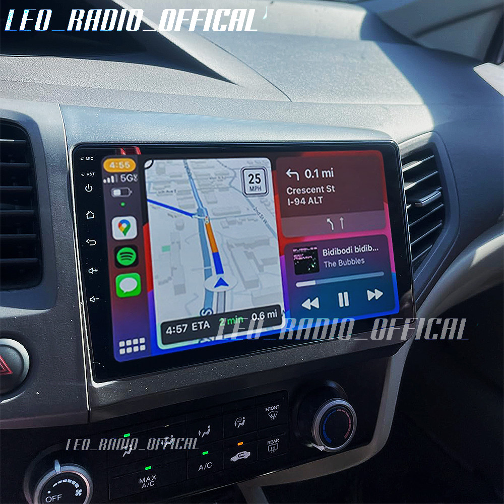 Car Radio Stereo Carplay For Honda Civic 4+64G 9in Bluetooth EQ FM