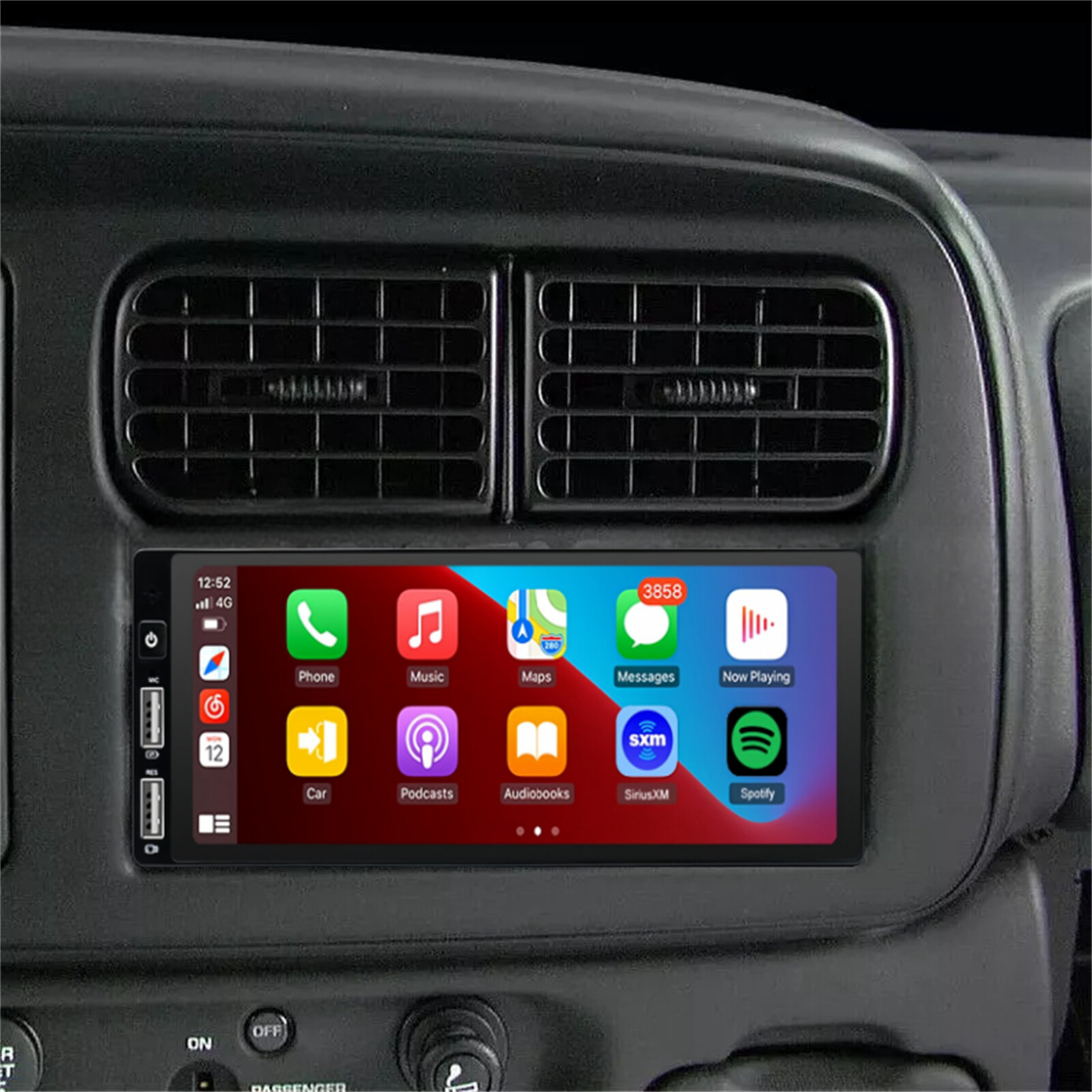Apple Carplay Car Stereo Radio Android 13 GPS Navi For 1987-2000 Dodge Dakota