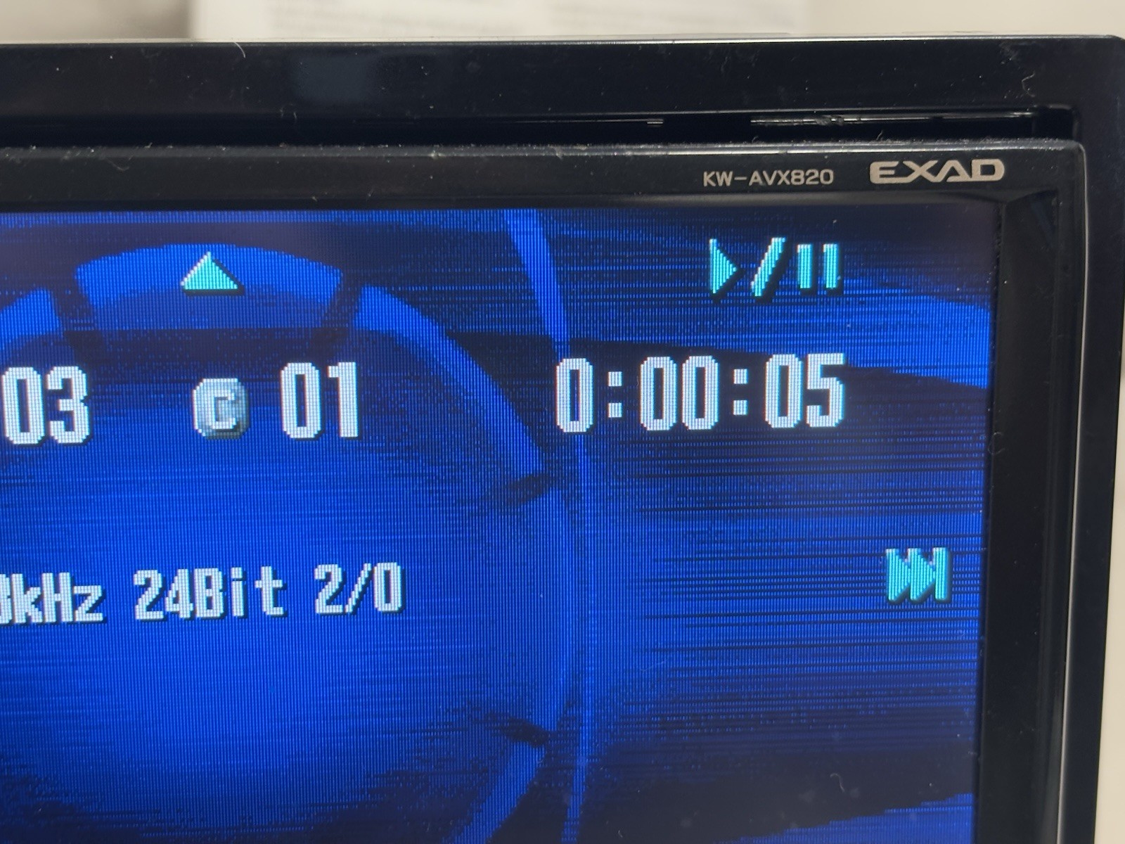 JVC EXAD KW-AVX820 DVD RECEIVER 7″ TOUCH SCREEN MONITOR BLUETOOTH MP3 USB REMOTE