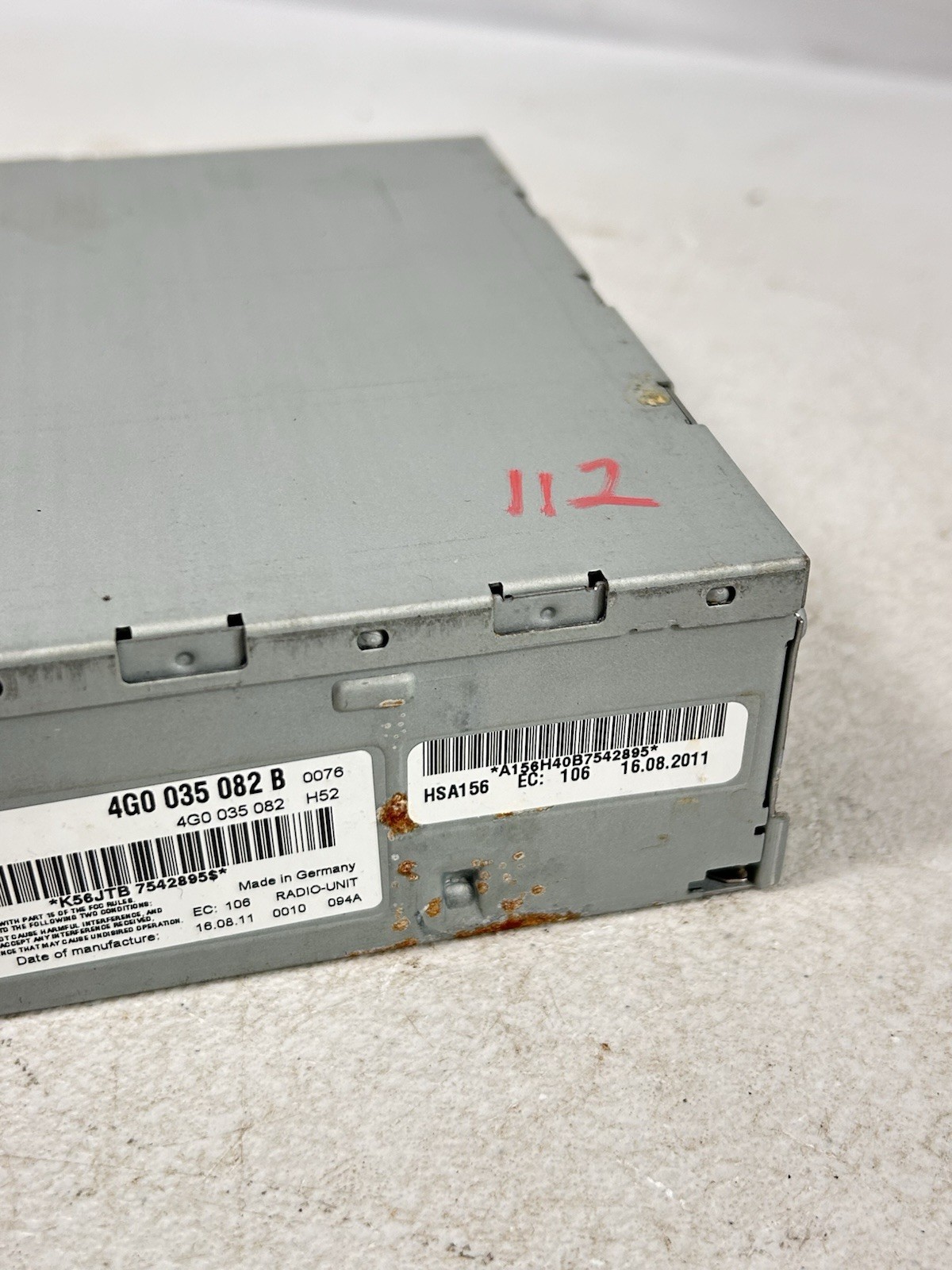 2010-2015 AUDI Q7 A5 A6 S5 S6 Harman Becker Radio Satellite Receiver 4G0035082B