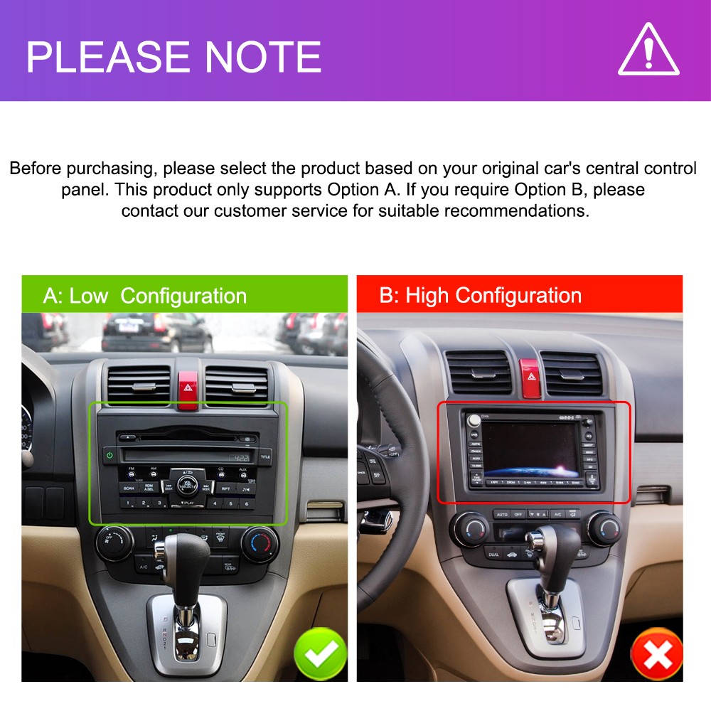 9 Inch Car Stereo Radio For Honda CRV 2007-2011 Apple Carplay Android Auto BT FM