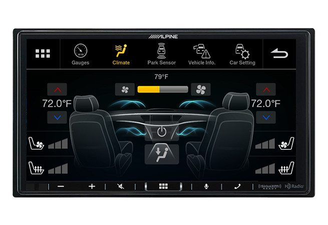 Alpine iLX-407 | 7″ Double DIN Multimedia Receiver + License Plate Camera