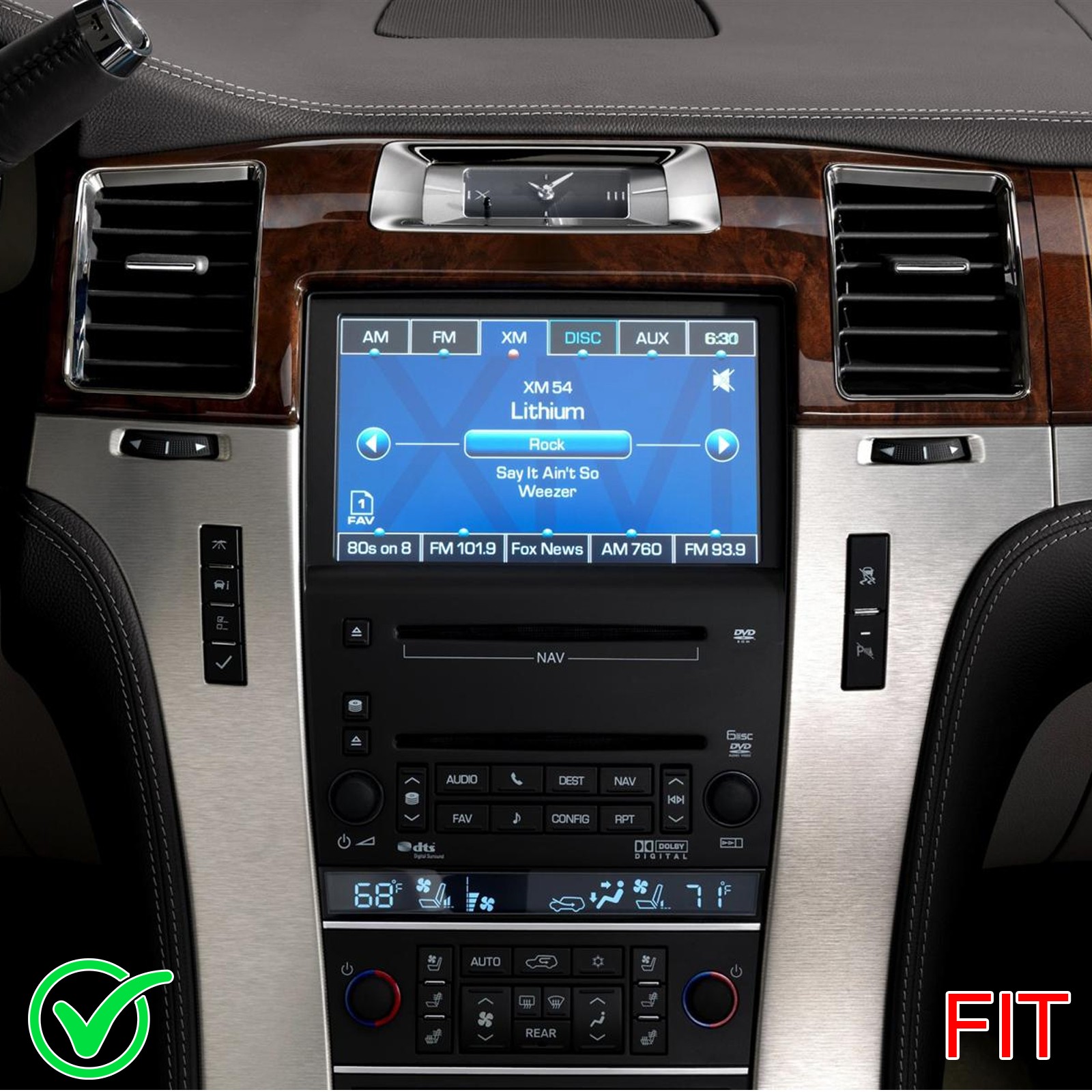 PLUG &PLAY Car Stereo Radio Android Auto Carplay For Cadillac Escalade 2007-2014