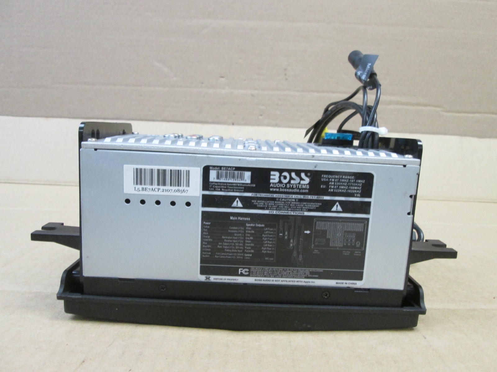 Boss Aftermarket Double Din Radio Stereo Sound Receiver Screen Display be7acp
