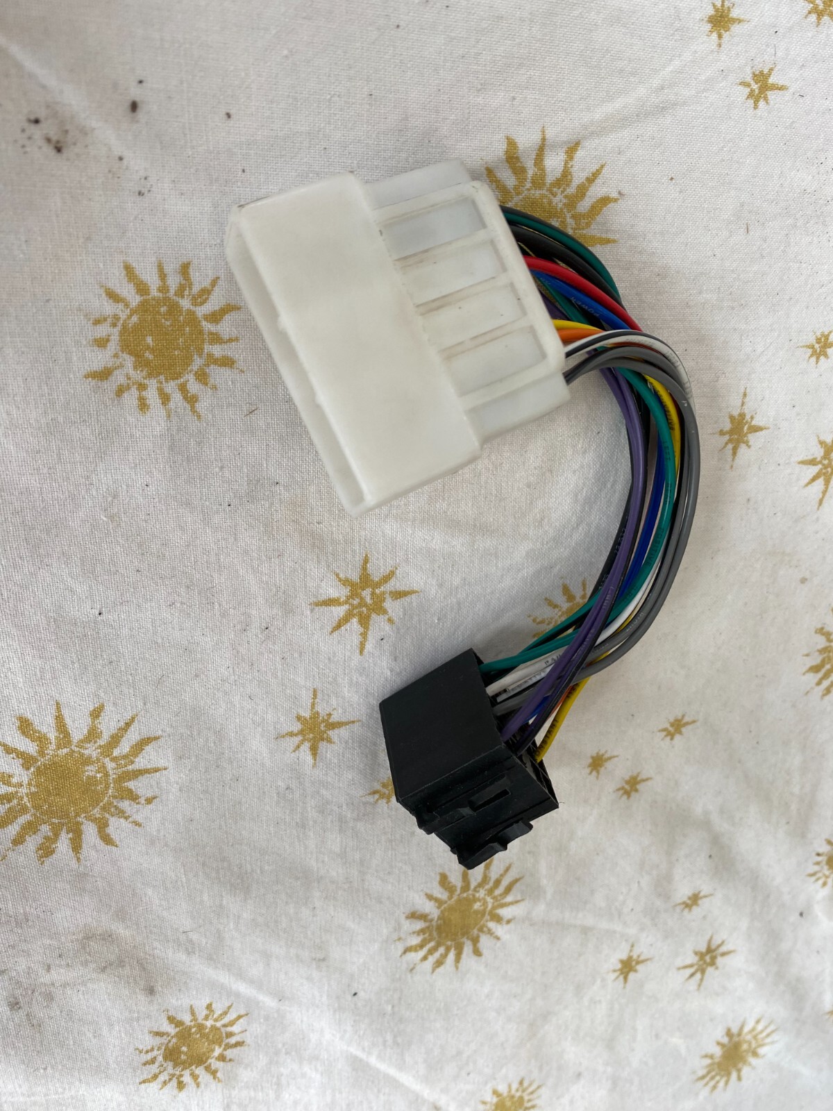 1980s car radio wiring harness unknown
