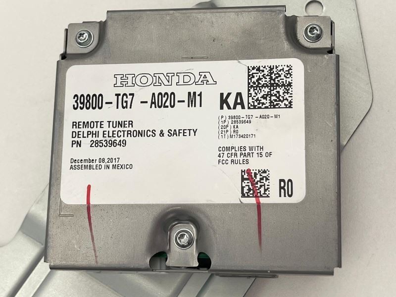 2016-2012 HONDA PILOT XM SATELLITE TUNER 58494
