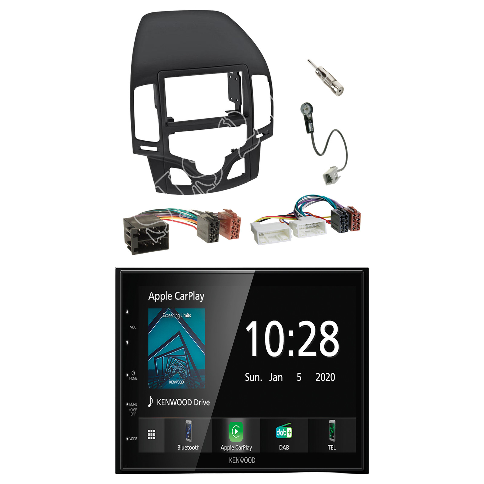 Kenwood DMX5020DABS Radio USB Bluetooth with installation kit for Hyundai i30 (FD/FDH)