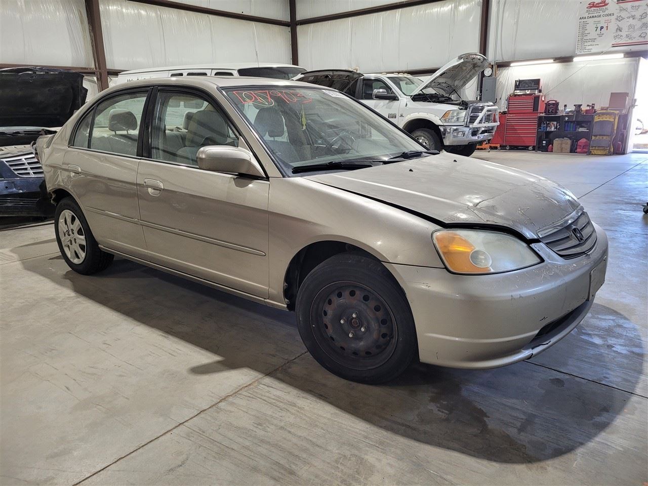 Radio Player Radio Am-fm-cd Sedan Black Face Plate Fits 02-03 CIVIC 1152080