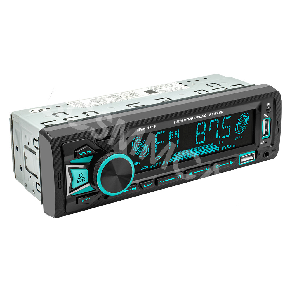 Single 1 DIN Car Stereo Radio Bluetooth AUX USB FM 87.5~108.0MHz TF MP3 Player