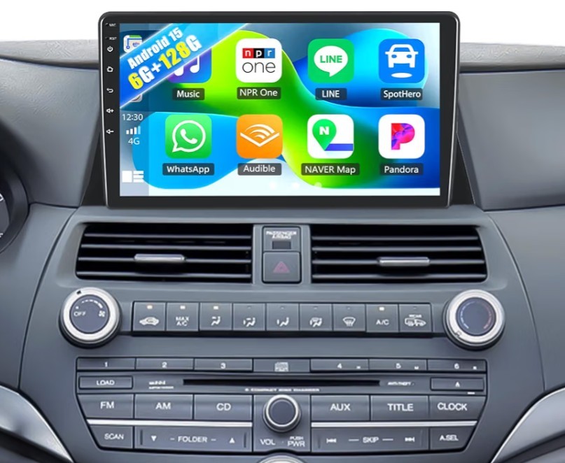 6G+128G Android 15 Car Stereo Radio for Honda Accord 2008-2013 8-Core 10.1 In…