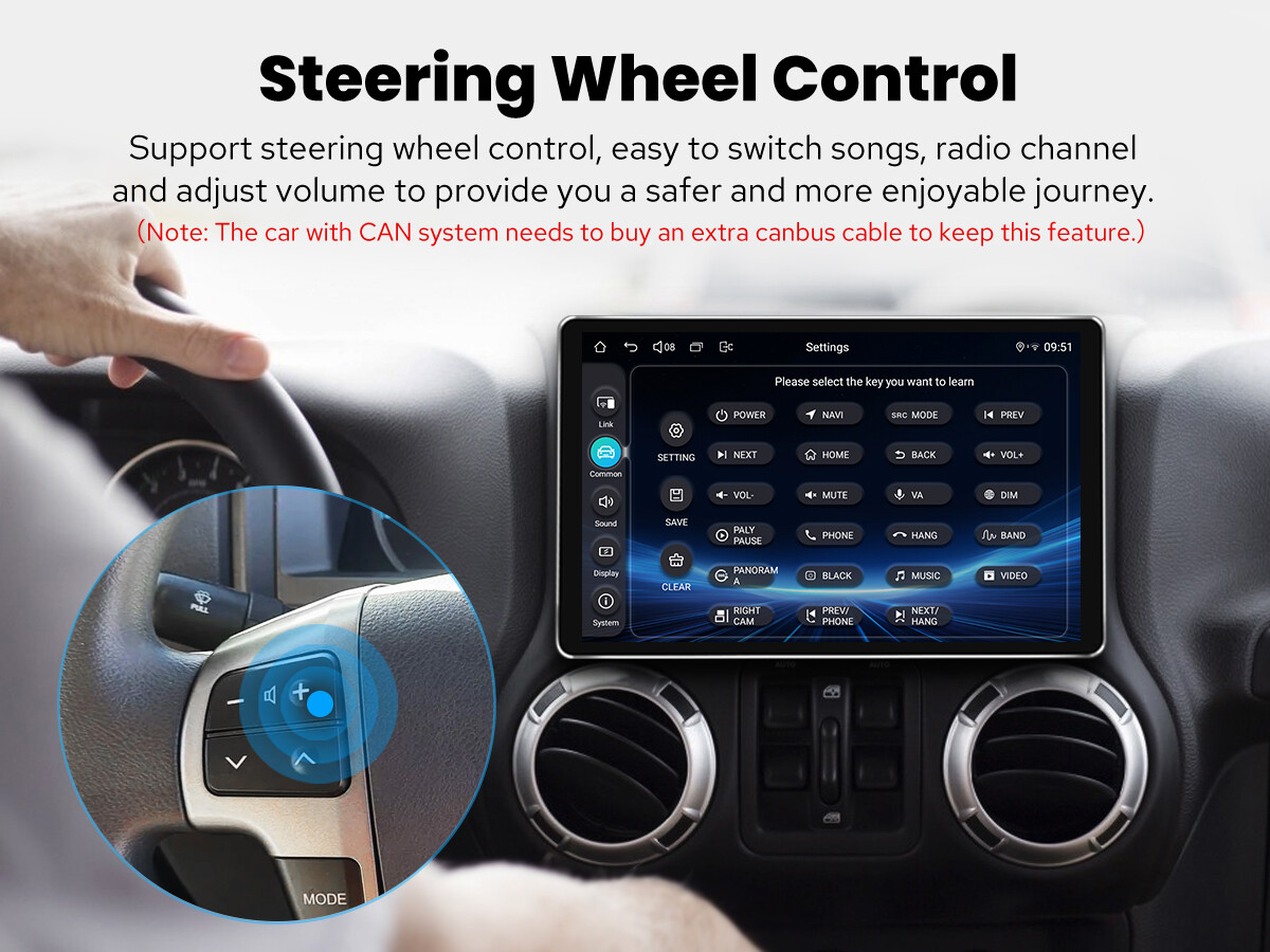 JOYING 10.1″ 2DIN Android 13 Car Radio Wireless CarPlay Android Auto 8+128G GPS