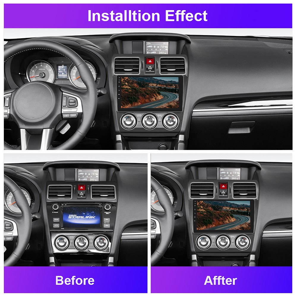 4+64GB 9” For Subaru Forester XV WRX 2015-18 Carplay Car Stereo Wifi Radio GPS