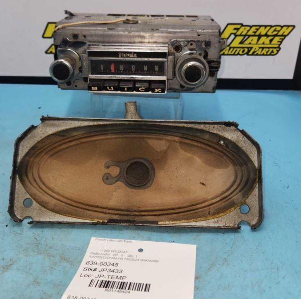 UNTESTED A/M RADIO “7302524” Fits 1968 BUICK WILDCAT 1145424