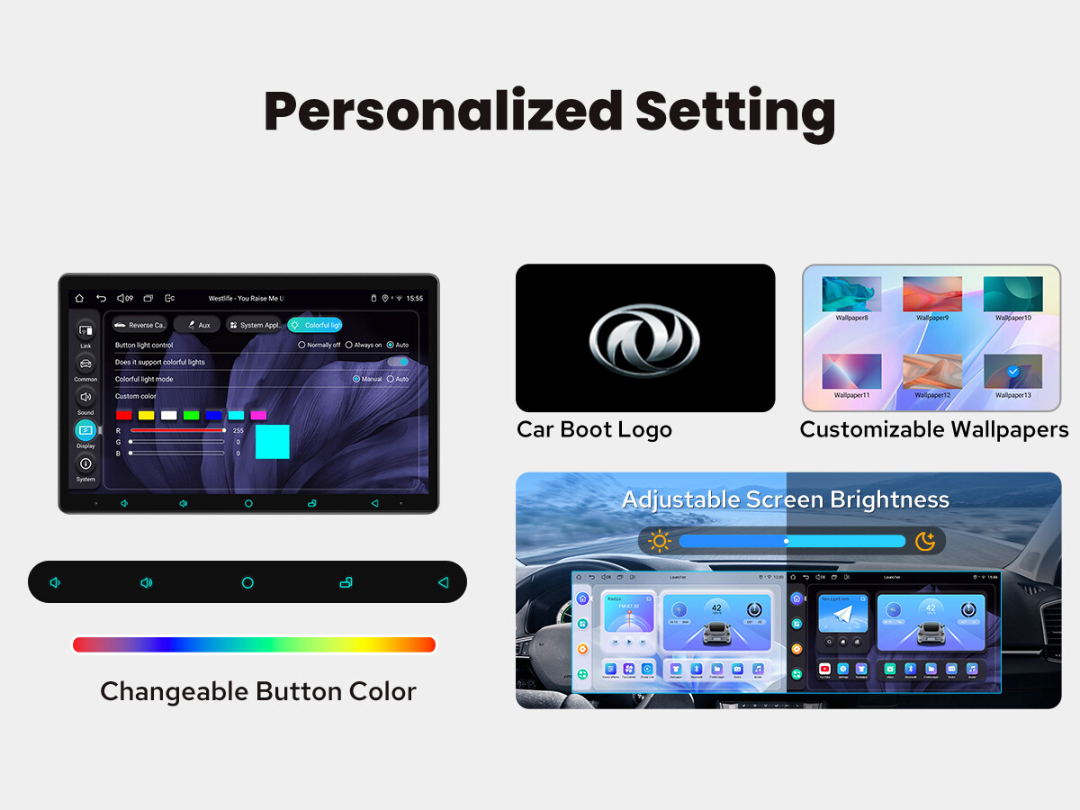 JOYING 11.6″ Double Din Qualcomm Chip Android 12 Radio Headunit GPS Navi 8+128GB