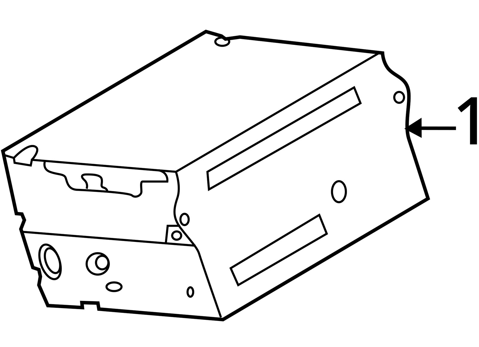 INFINITI QX50 receiver (AM-FM-stereo single CD), 283305NA1A 2019 2022