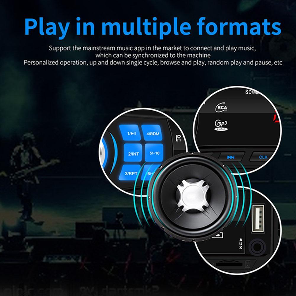 Car Radio In Dash 1 Din MP3 Player FM Audio Stereo USB SD AUX Input ISO Port K0
