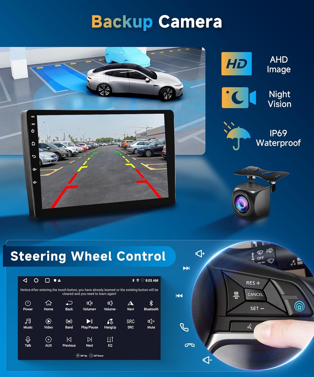 Double Din Car Stereo For Ford F150 2009-2014 F-150 Carplay Android 13 GPS Navi